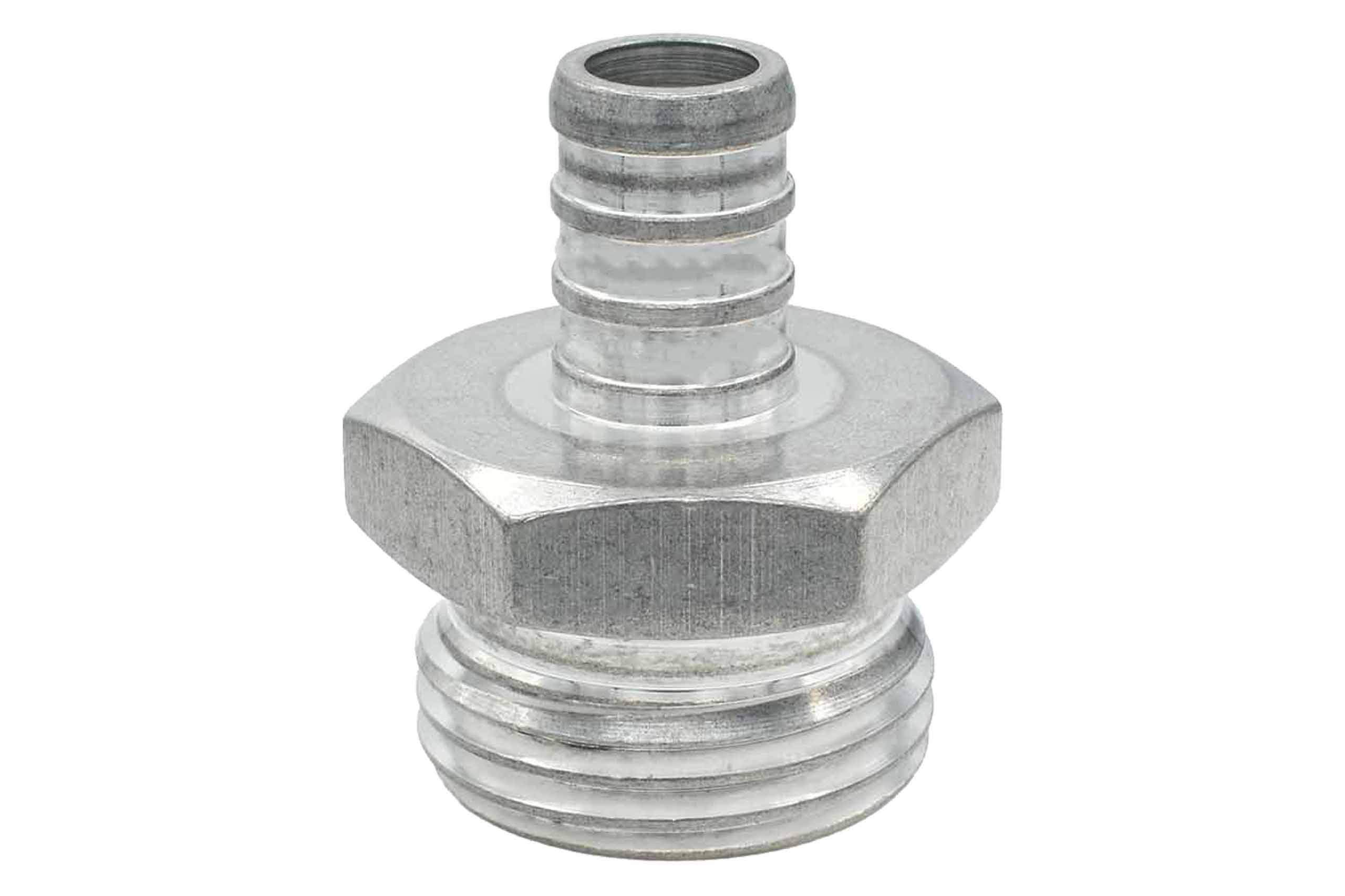 ICT Billet 1/2" Pex to 3/4 Garden Hose Adapter Water Contamination Flush Home DIY Flush Kit Pex Cleaning Designed & Manufactured in USA Bare Aluminum F500PEX750GH - Image 4
