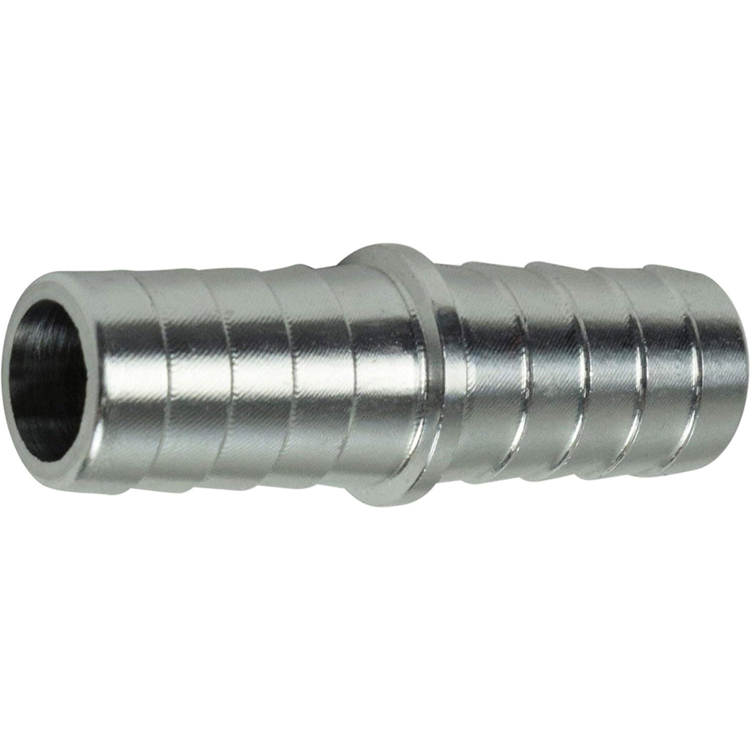 ICT Billet 1/2" to 1/2" Hose Barb Splice Coupler Mend Repair Connector Radiator Coolant Intercooler Heat Exchanger Fluid Fitting Adapter Fitting Designed & Manufactured in USA Bare Aluminum AN627-08A - Image 4