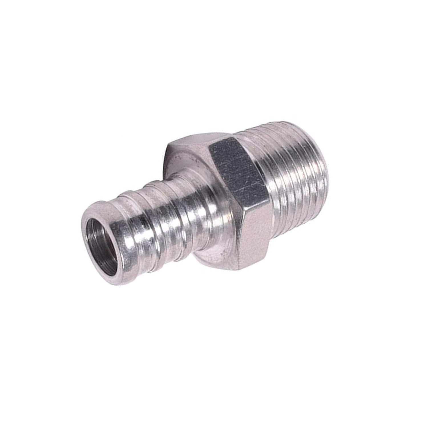 ICT Billet 5pc 3/8" Inch NPT Pipe 1/2" PEX Fitting (non potable water, air only) Bare Machined Aluminum Designed & Manufactured in the USA F375NP500PEX - Image 4