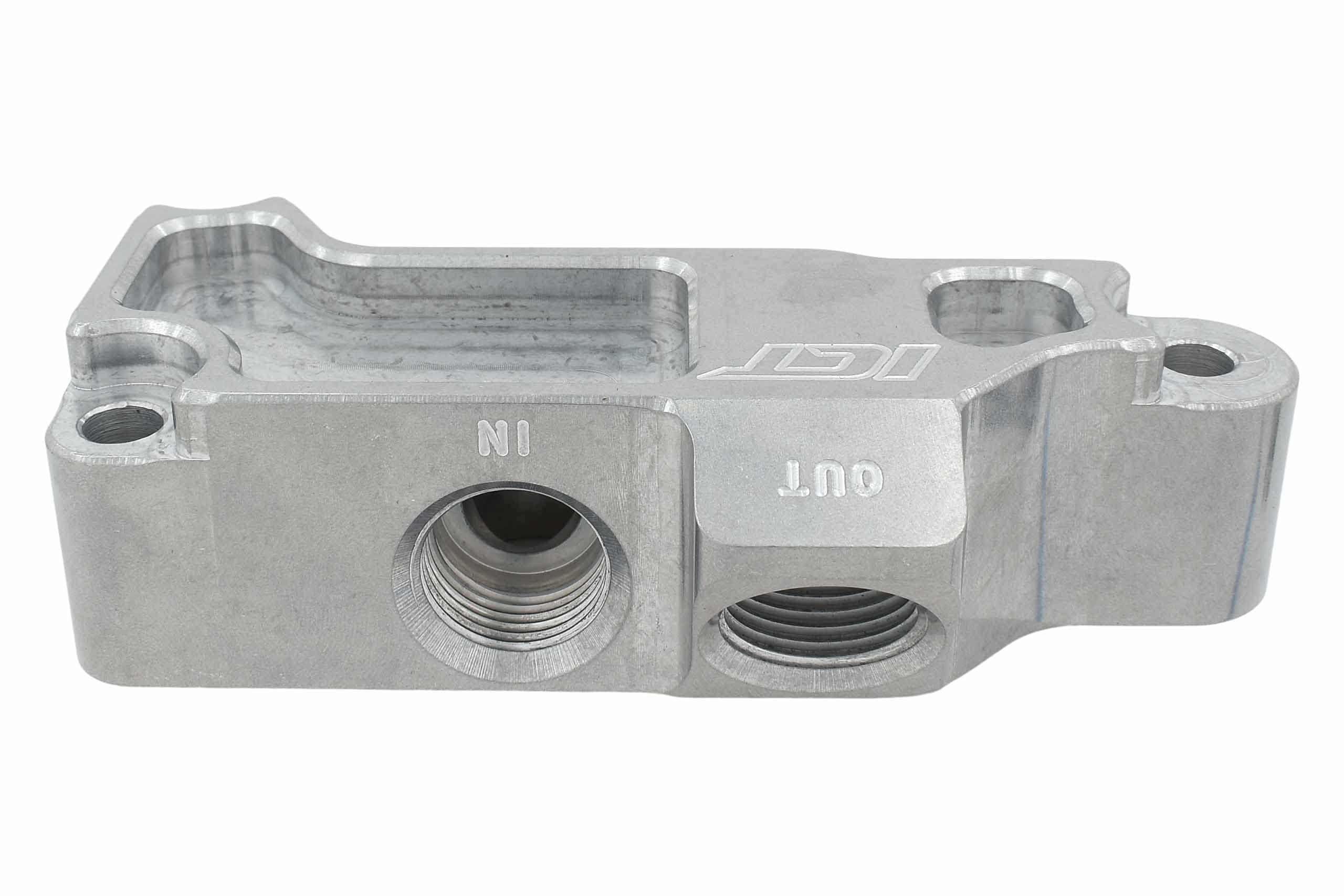 ICT Billet LS Remote Oil Filter Adapter for Front-Sump Sheet Metal Oil Pan Compatible with LS Swap Nissan 350Z 240SX Scion FR-S Subaru BRZ Toyota GT86 Moroso Canton 551350-FS01 - Image 3