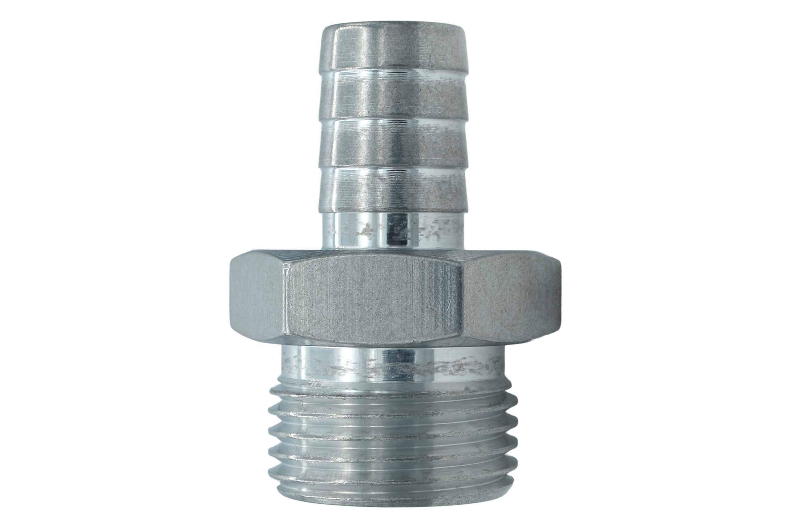 ICT Billet Straight 10AN Orb to 1/2" Hose Barb Fitting Adapter 10AN to 1/2" Hose Barb Connector Fluid Designed & Manufactured in the USA Bare Aluminum F100R500BA - Image 7