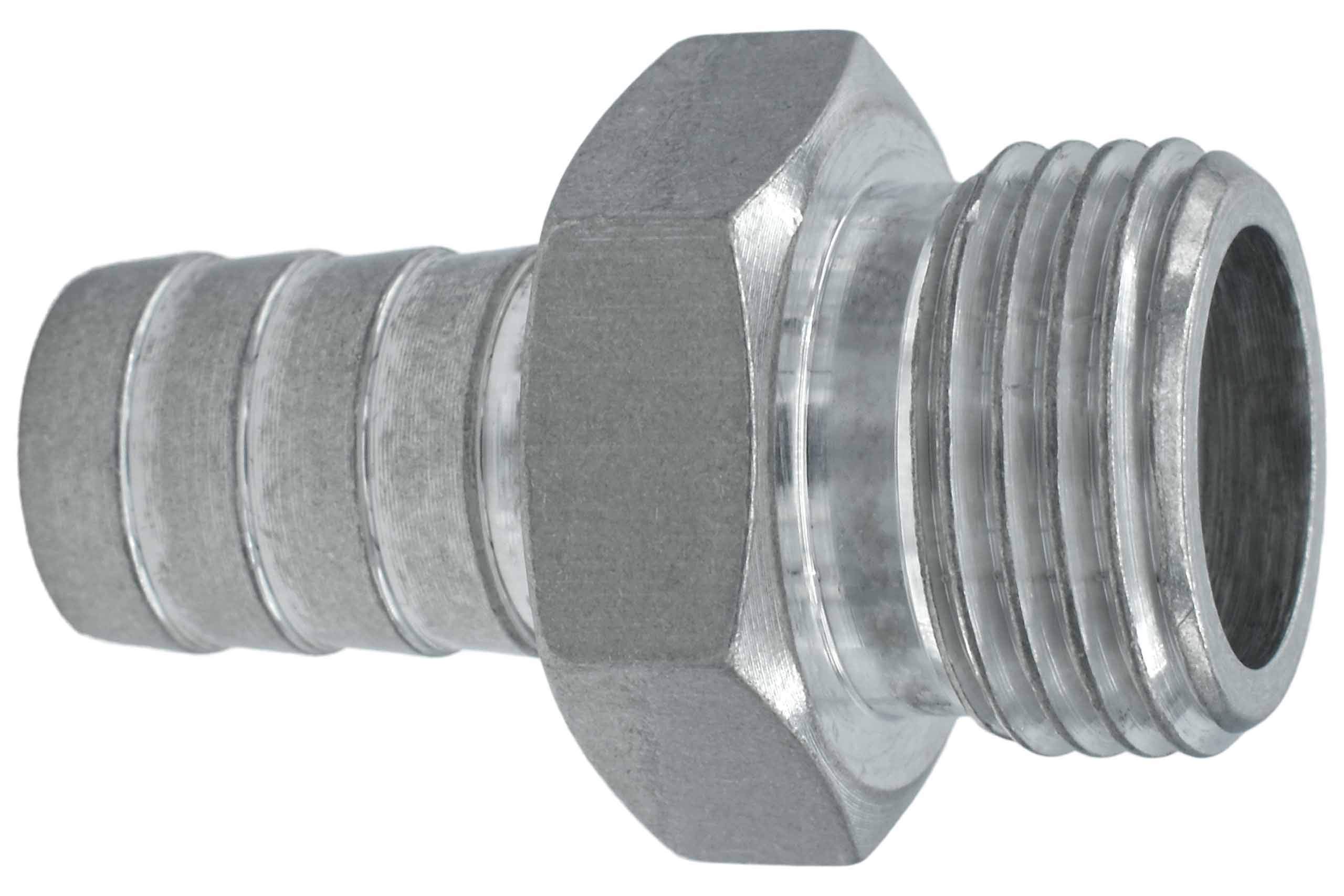 ICT Billet Straight 8AN Orb to 1/2" Hose Barb Fitting Adapter 8AN to 1/2" Hose Barb Connector Fluid Designed & Manufactured in the USA Bare Aluminum F080500BA - Image 3