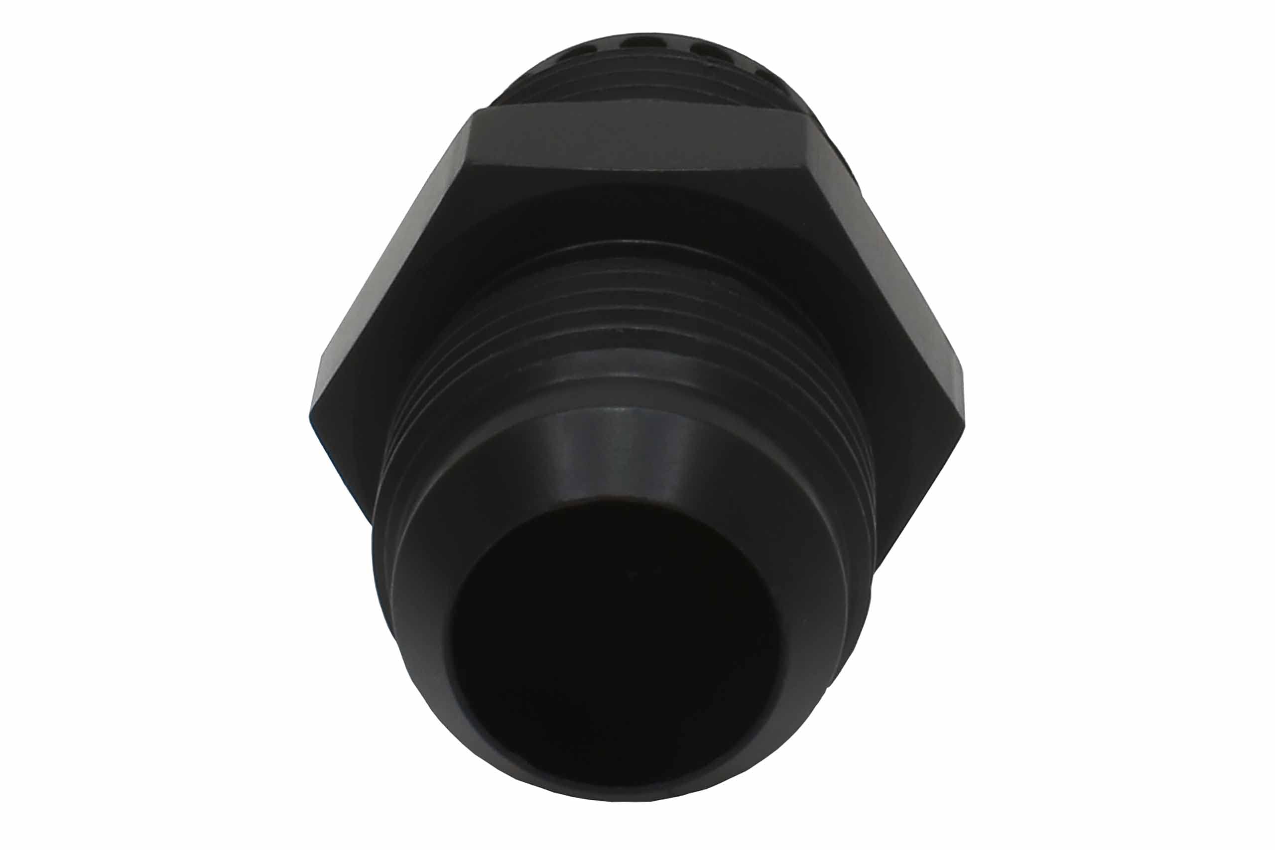 ICT Billet Valve Cover Baffle Fitting -12AN ORB Black Anodized Crank Case Breather 12AN Flare PCV 551883 - Image 3