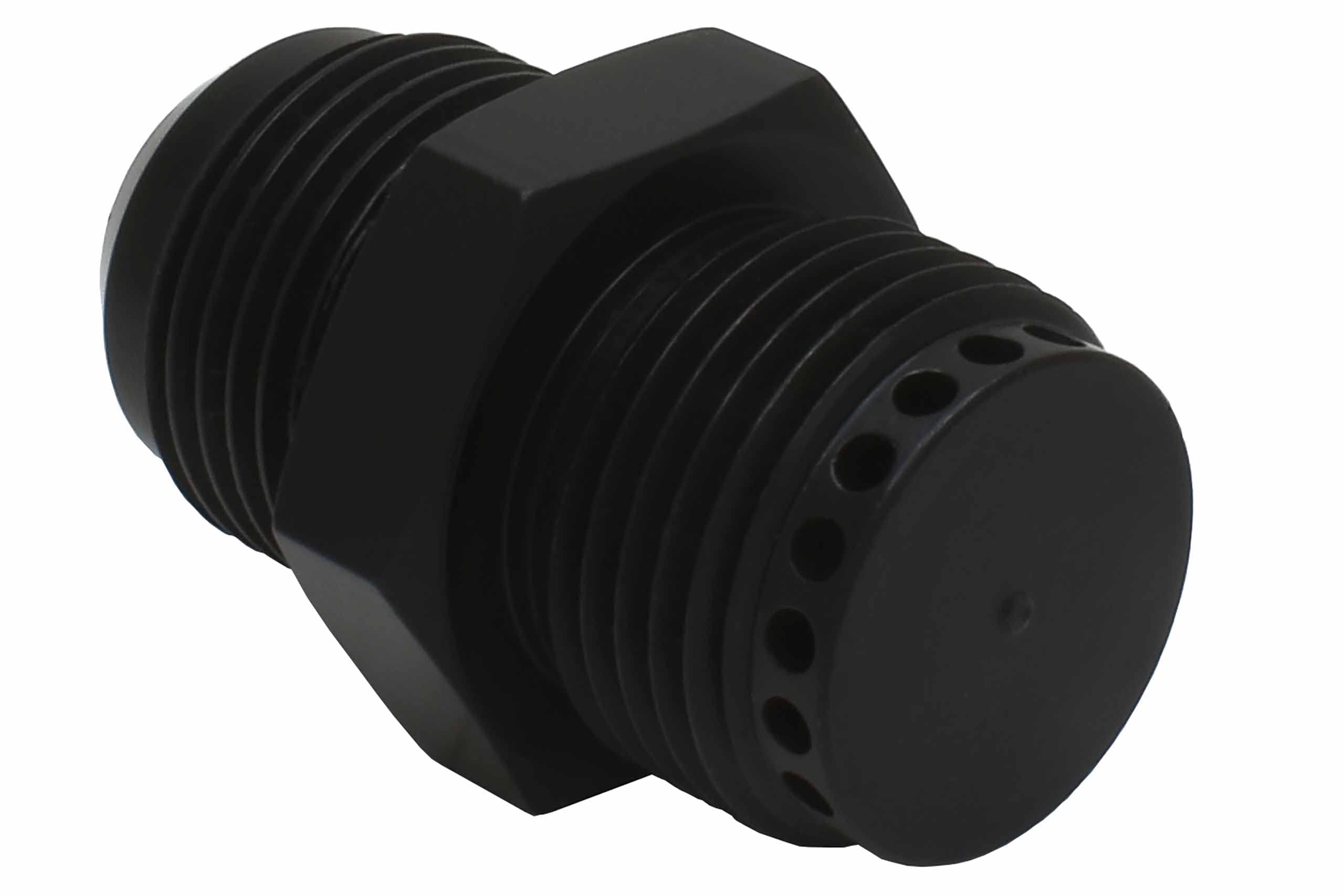 ICT Billet Valve Cover Baffle Fitting -12AN ORB Black Anodized Crank Case Breather 12AN Flare PCV 551883 - Image 6