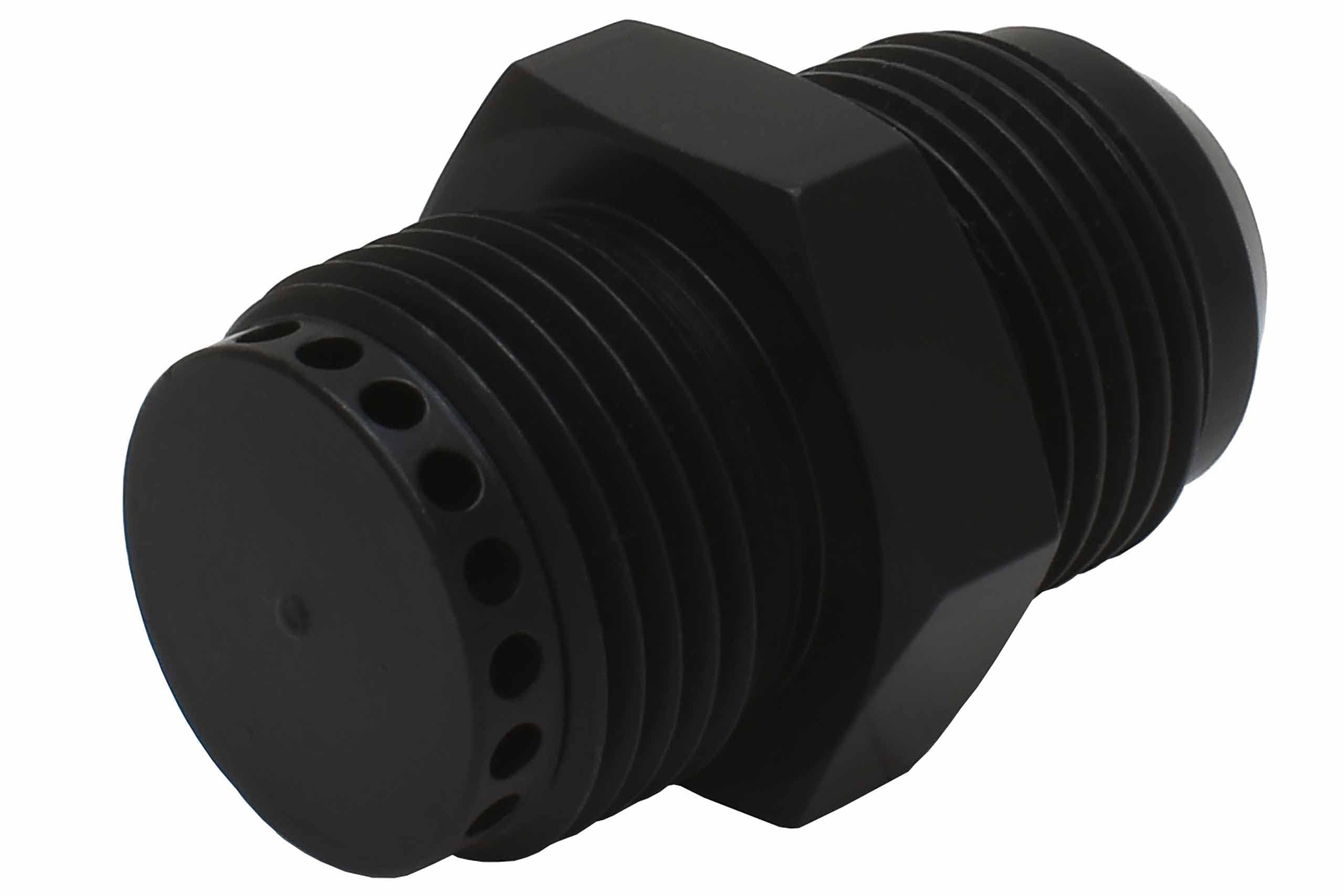 ICT Billet Valve Cover Baffle Fitting -12AN ORB Black Anodized Crank Case Breather 12AN Flare PCV 551883 - Image 8