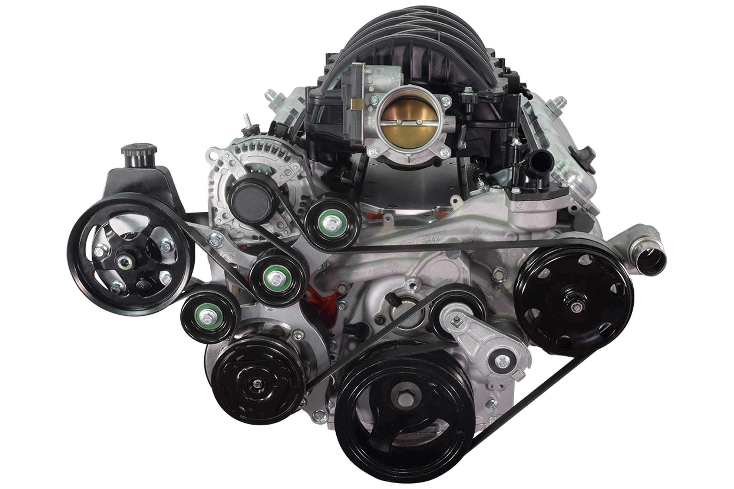 LT Gen V Swap C10 Truck Saginaw Power Steering & R4 A/C Compressor Bracket Kit - Image 5